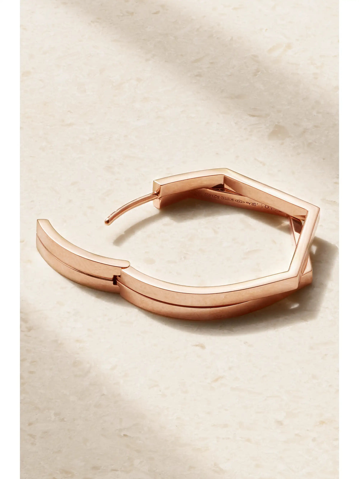 Antifer Medium 18-karat Rose Gold Diamond Single Hoop Earring