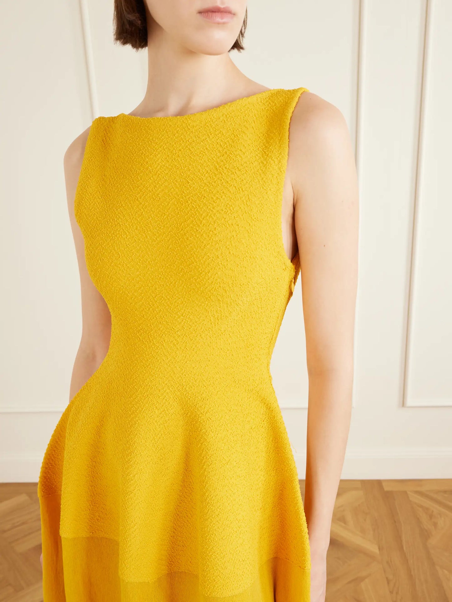 Sukki Open-back Draped Jersey Midi Dress