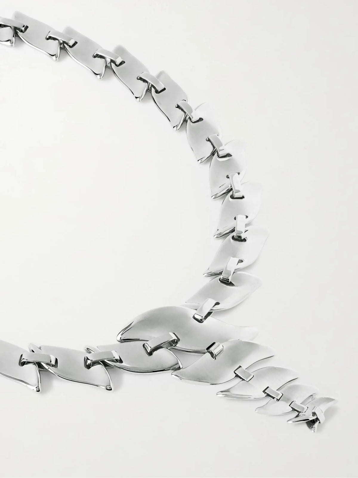 Leaf Silver-tone Necklace