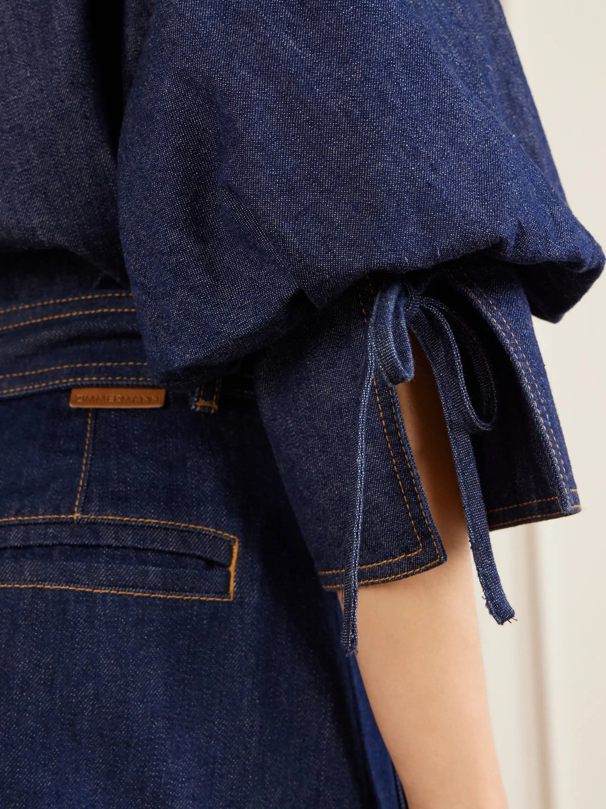Zimmermann Gathered Denim Shirt