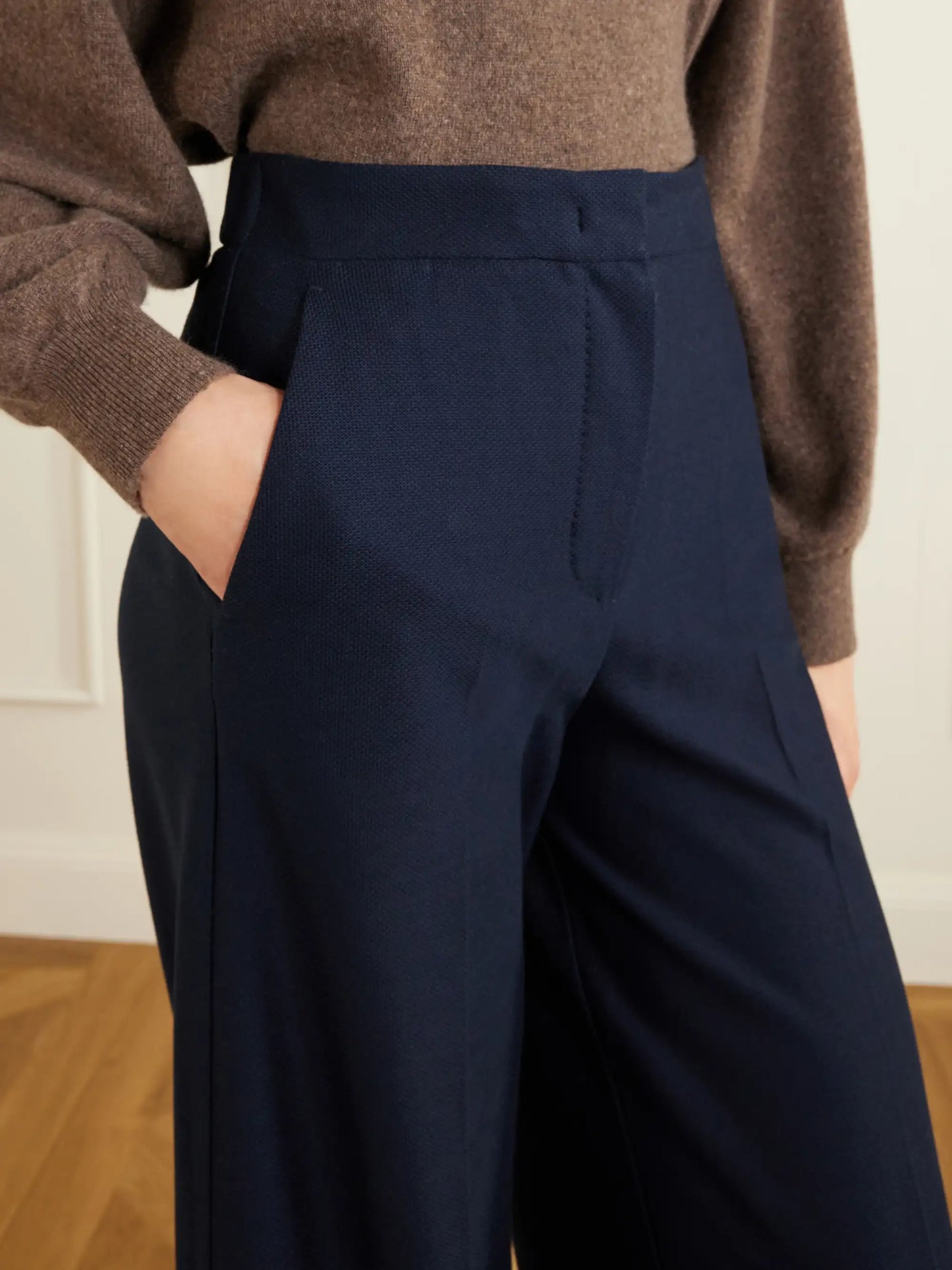 Mxmpinza Cotton-jersey Wide-leg Pants