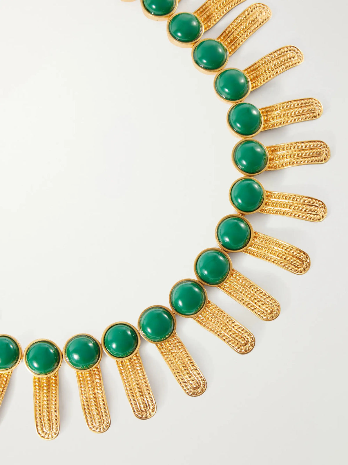 Sonia Petroff Orofina Gold-tone Resin Necklace