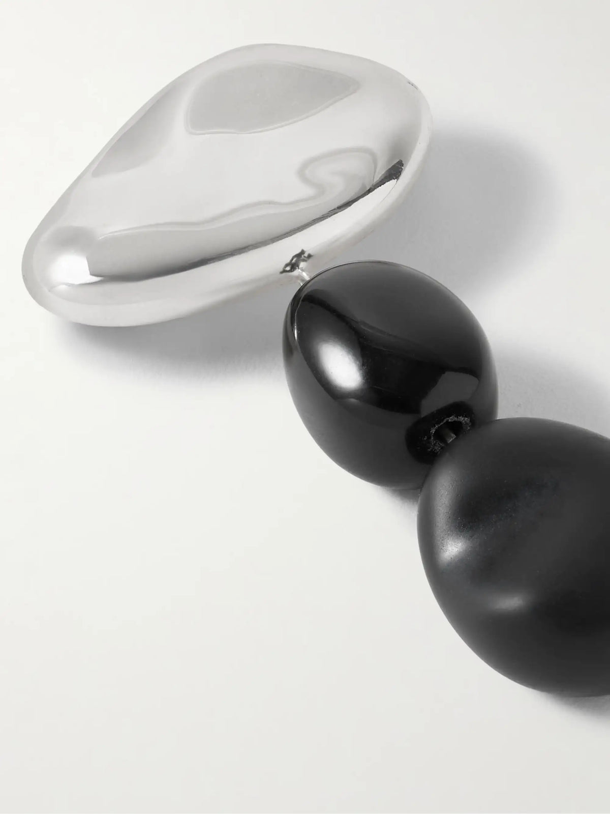 Tess Sterling Silver Onyx Brooch