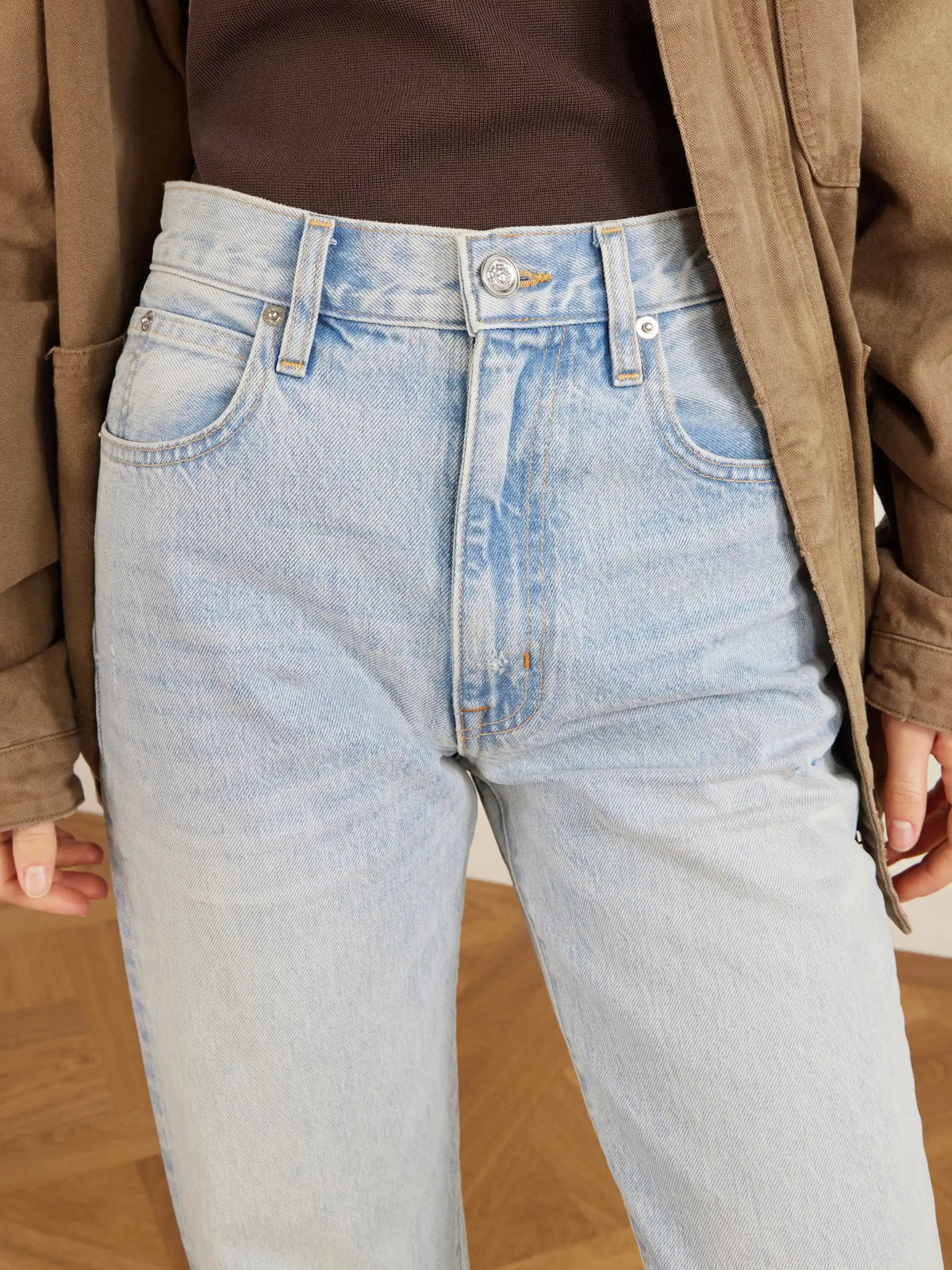 + Net Sustain London High-rise Straight-leg Organic Jeans