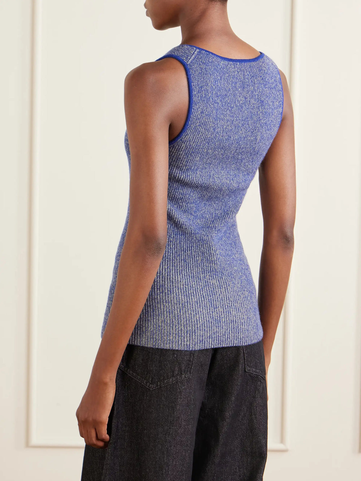 Marl Knitted Cashmere Tank