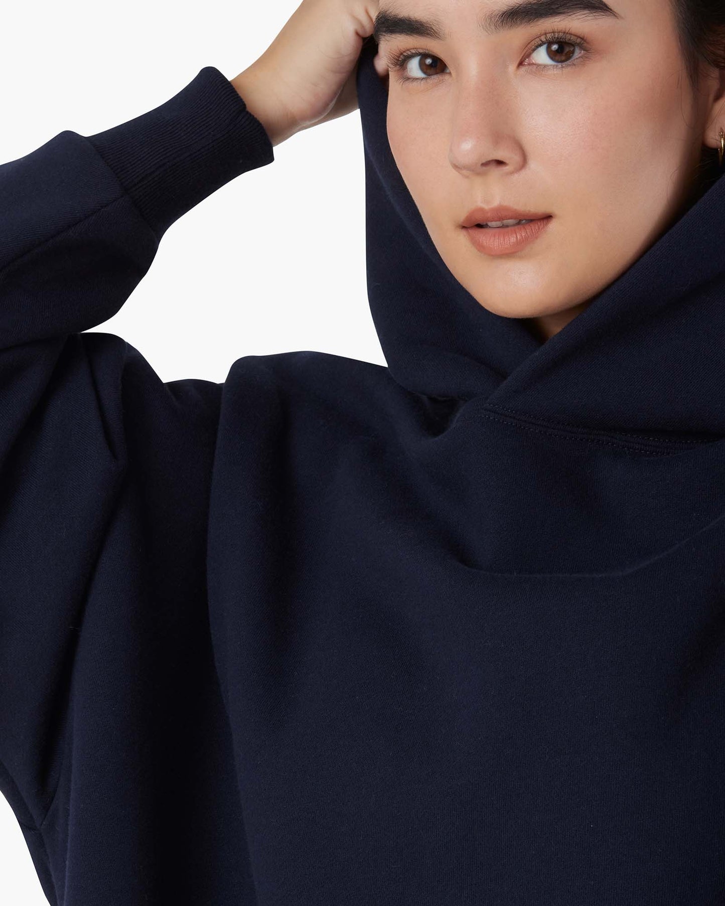 Core Fleece Oversized Hoodie (Midnight Navy)