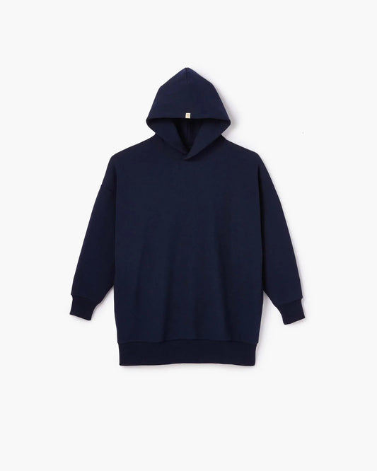 Core Fleece Oversized Hoodie (Midnight Navy)
