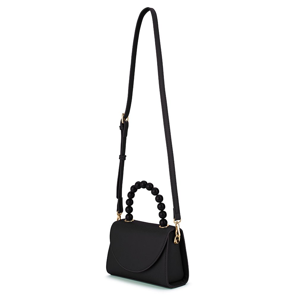 Olga Berg WENDY Acrylic Bead Bag (Black)