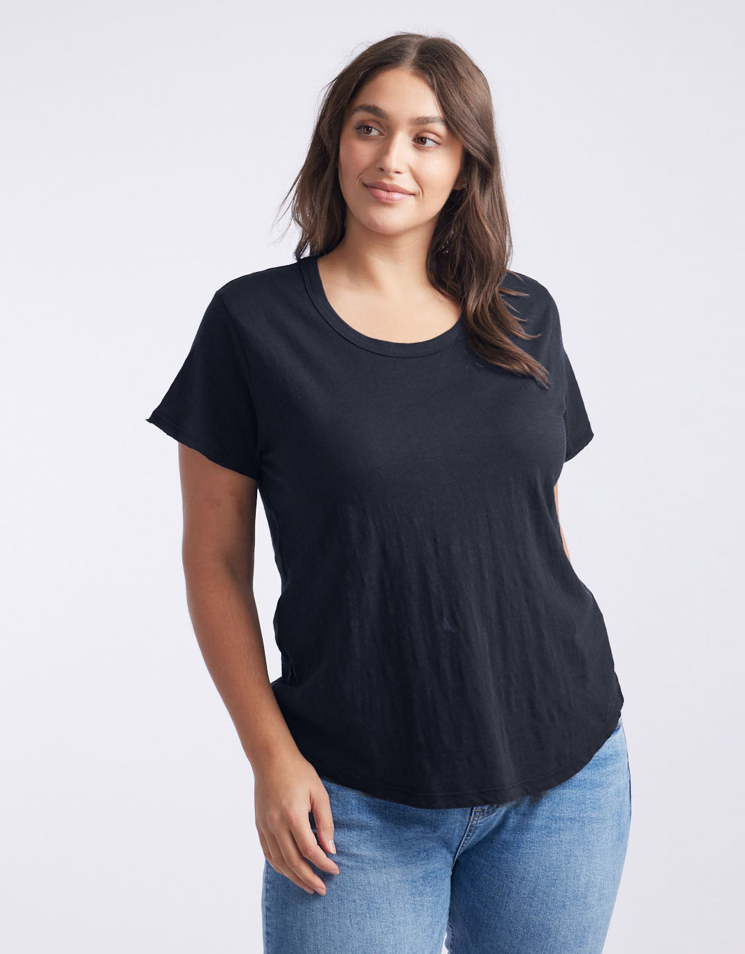 White & Co. Original Round Neck T-Shirt (Black)