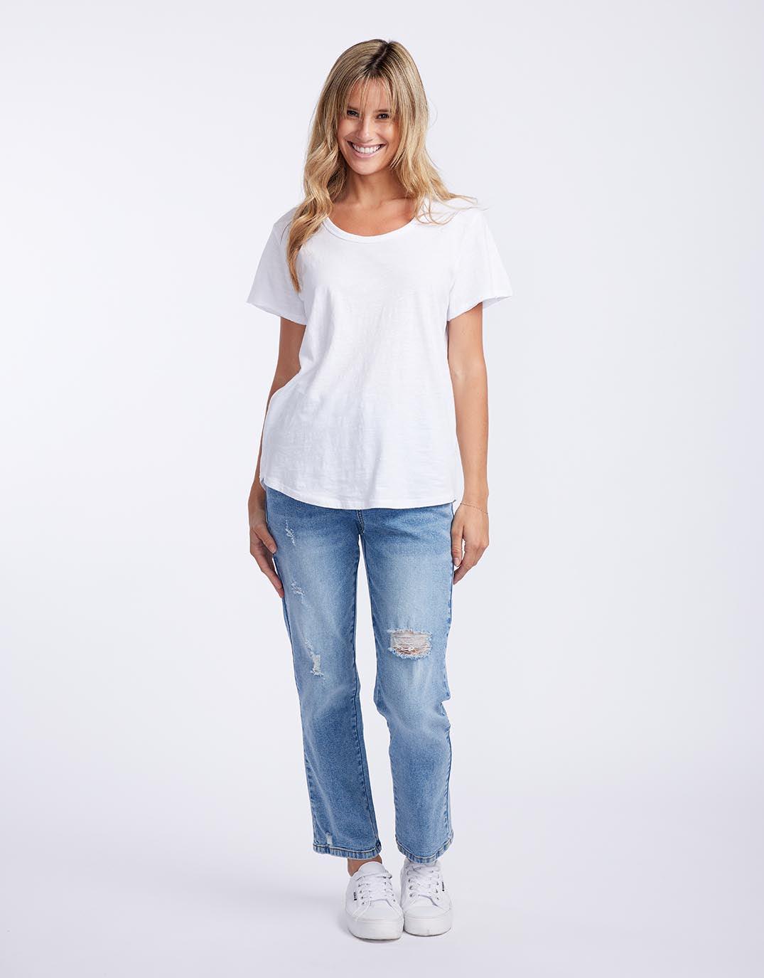 White & Co. Original Round Neck T-Shirt (White)