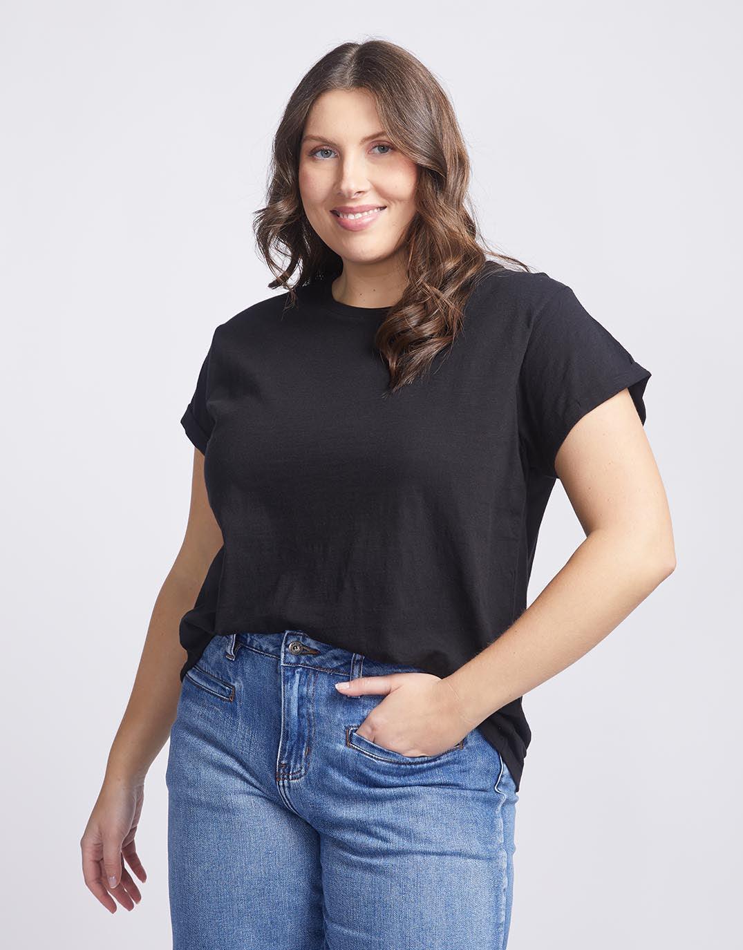 White & Co. Turn Back T-Shirt (Black)