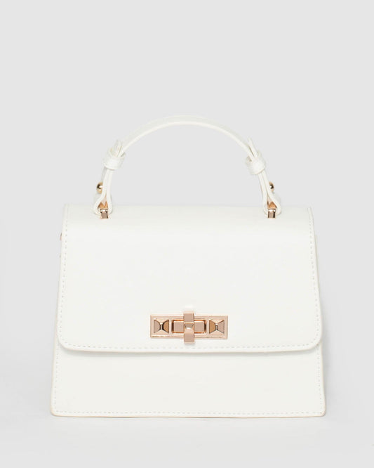 Colette Angelika Top Handle Bag (White)