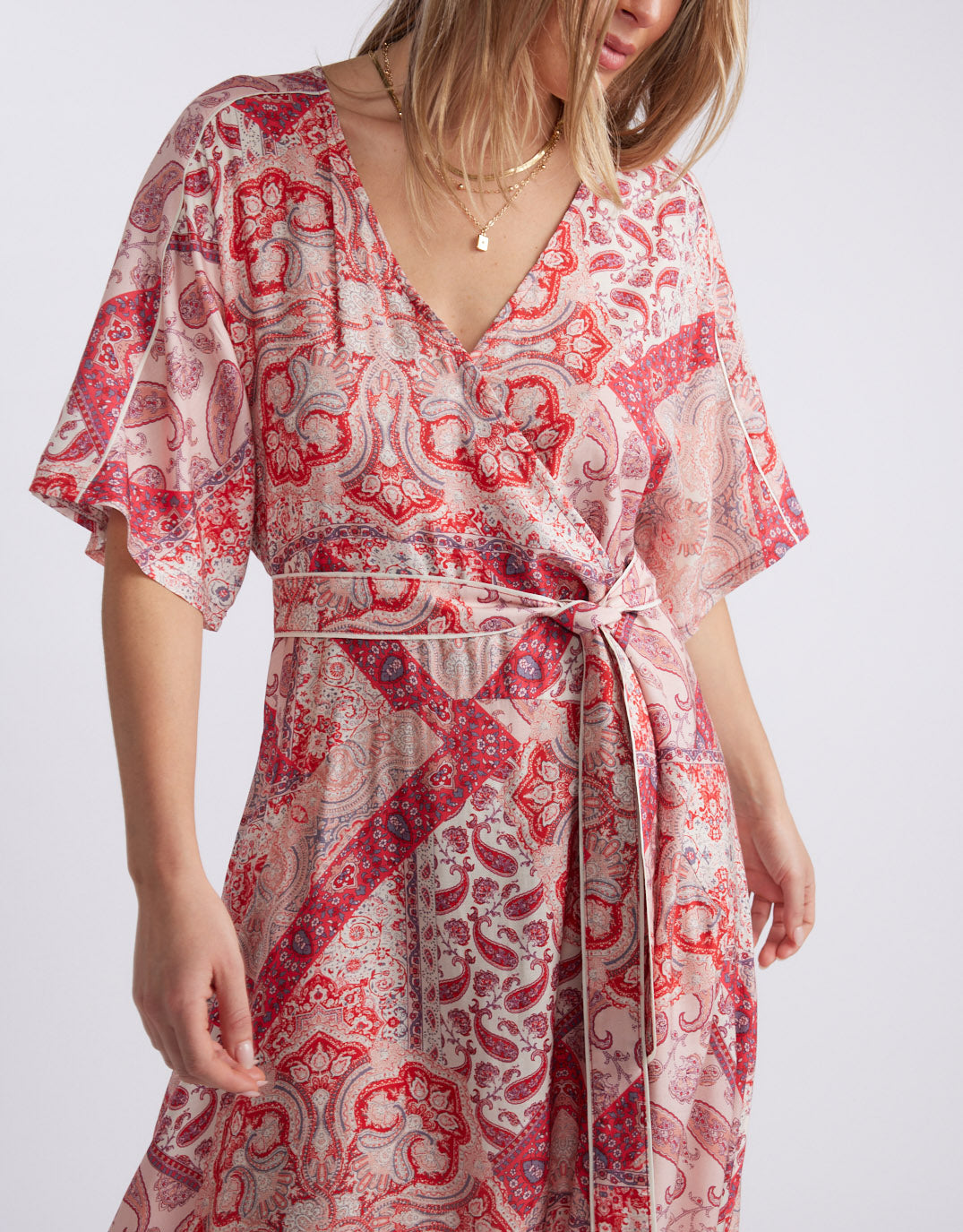 White & Co. Among The Vines Midi Dress (Sunset Paisley)