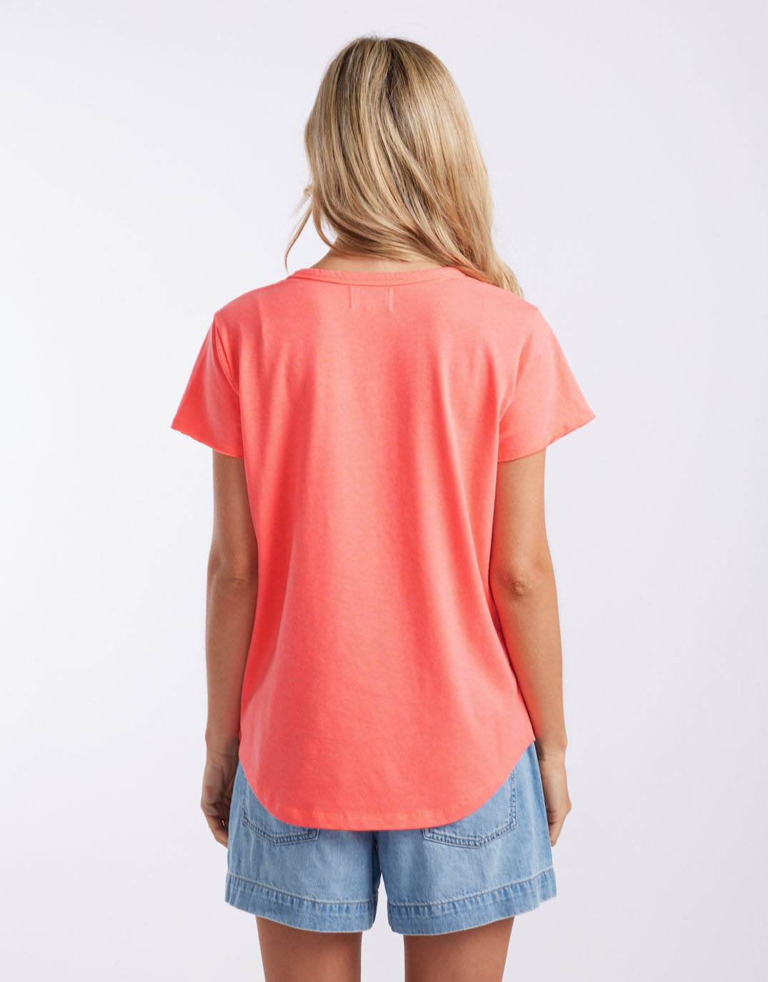 White & Co. Club Tropez Round Neck Tee (Watermelon)
