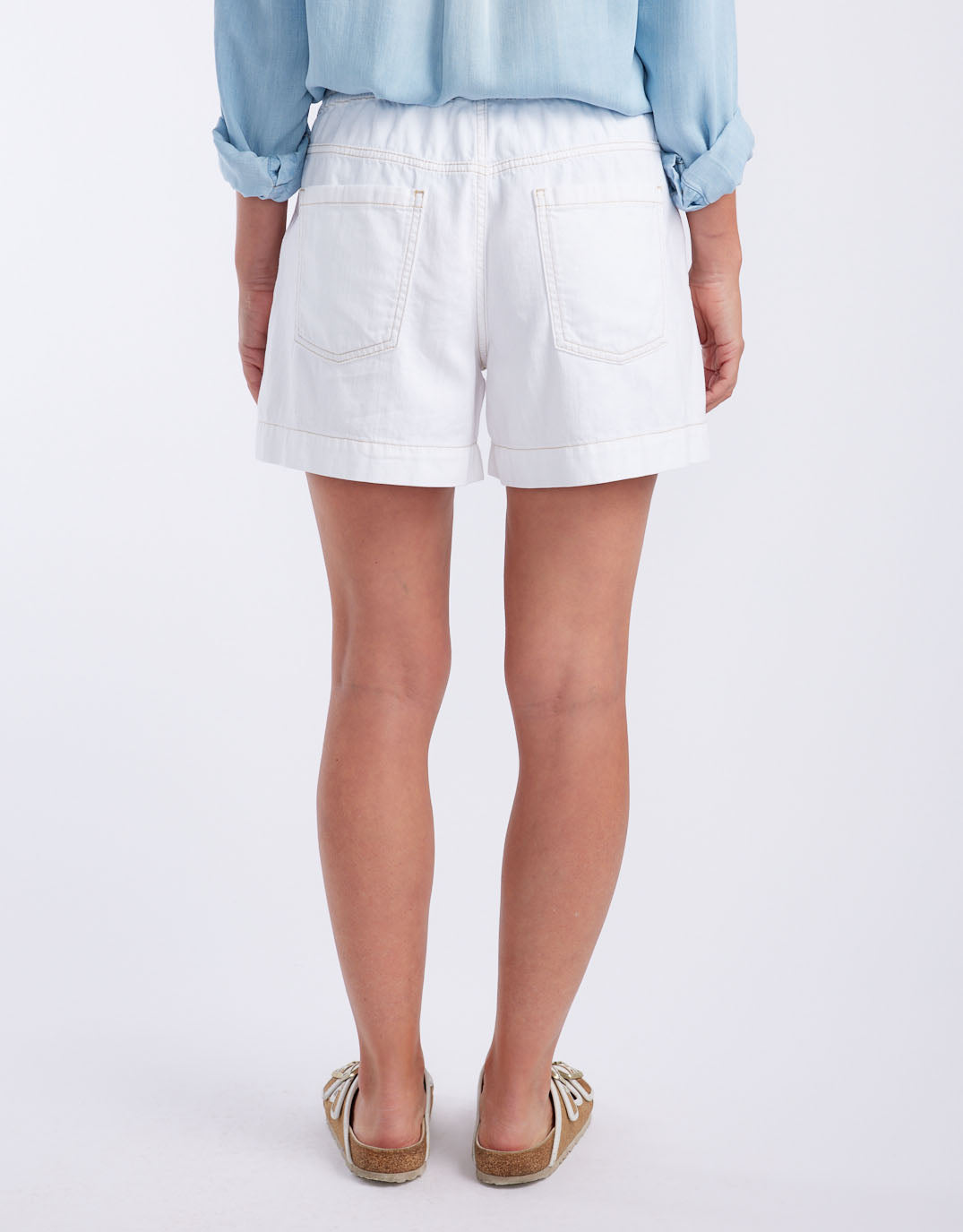 White & Co. Coco Denim Short (White)