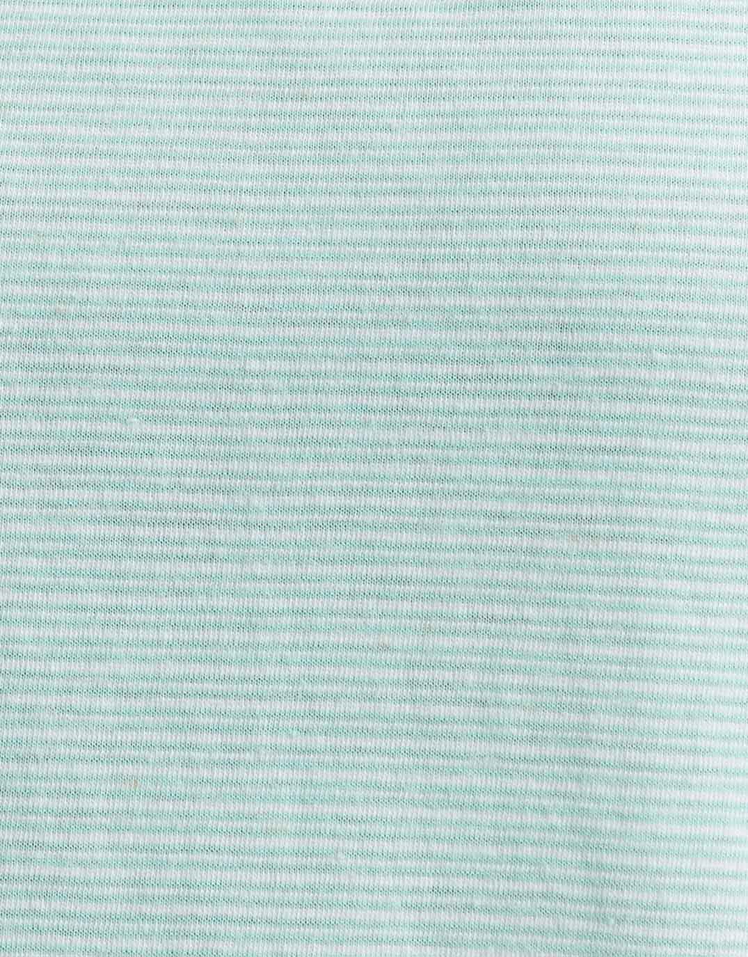 White & Co. Gelati Stripe Round Neck Tee (Seaglass)