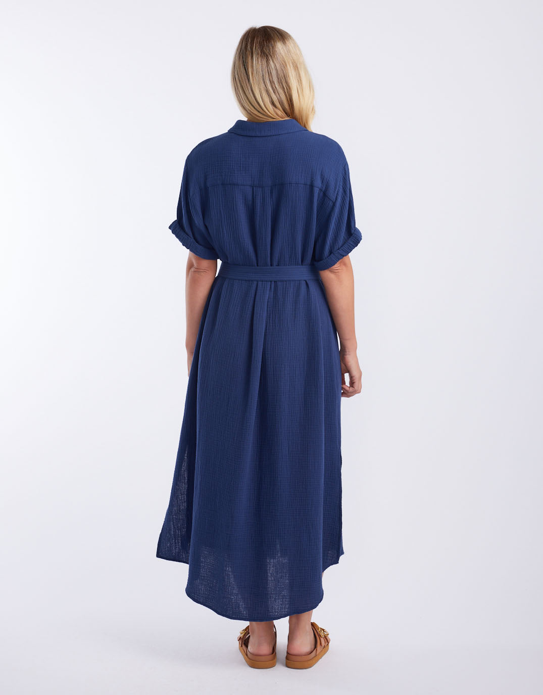 White & Co. Isla Midi Dress (Ink)
