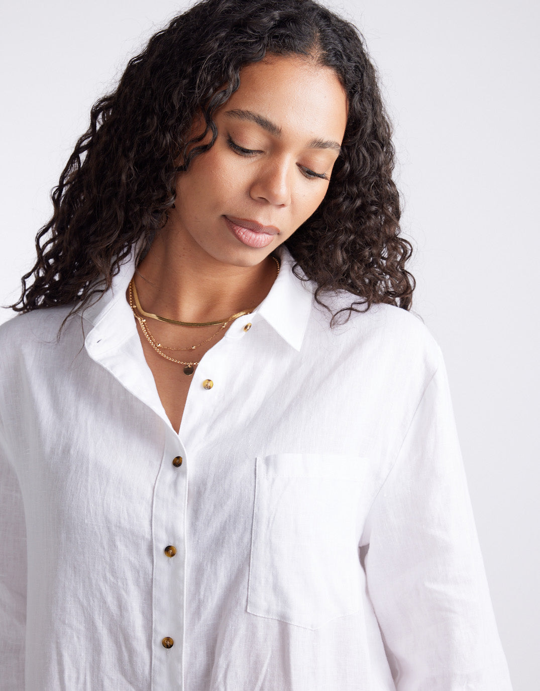 White & Co. Linen St Barts Dress (White)