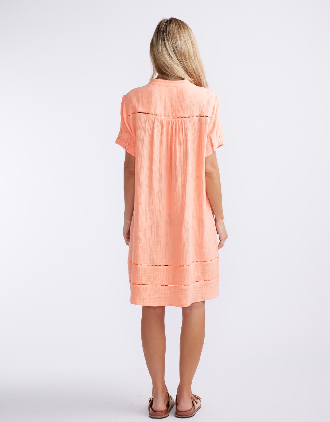 White & Co. Positano Dress (Sorbet Orange)
