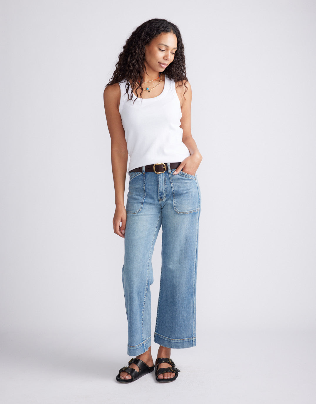 White & Co. Rib Tank (White)