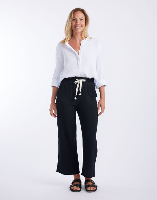 The Coastal Pant - (Black)