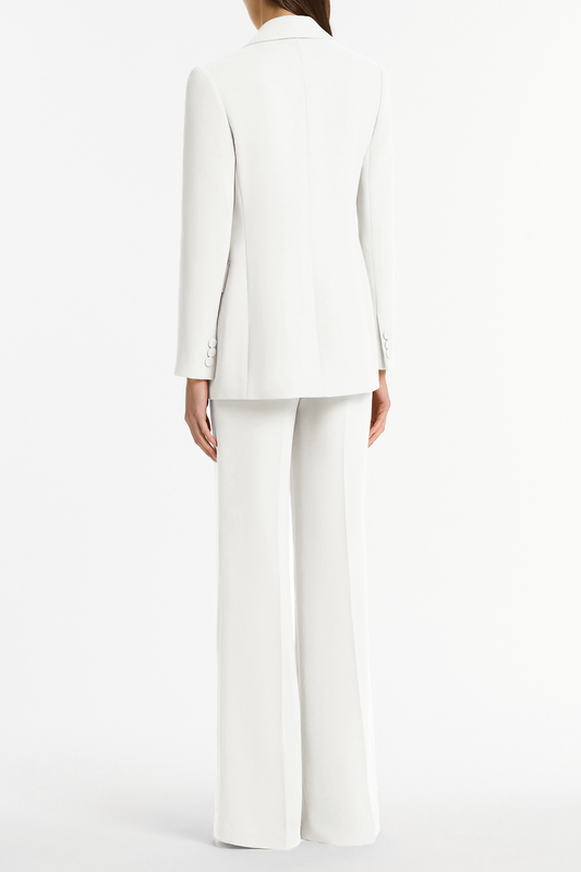 Carla Zampatti Crepe Classic Jacket (White)