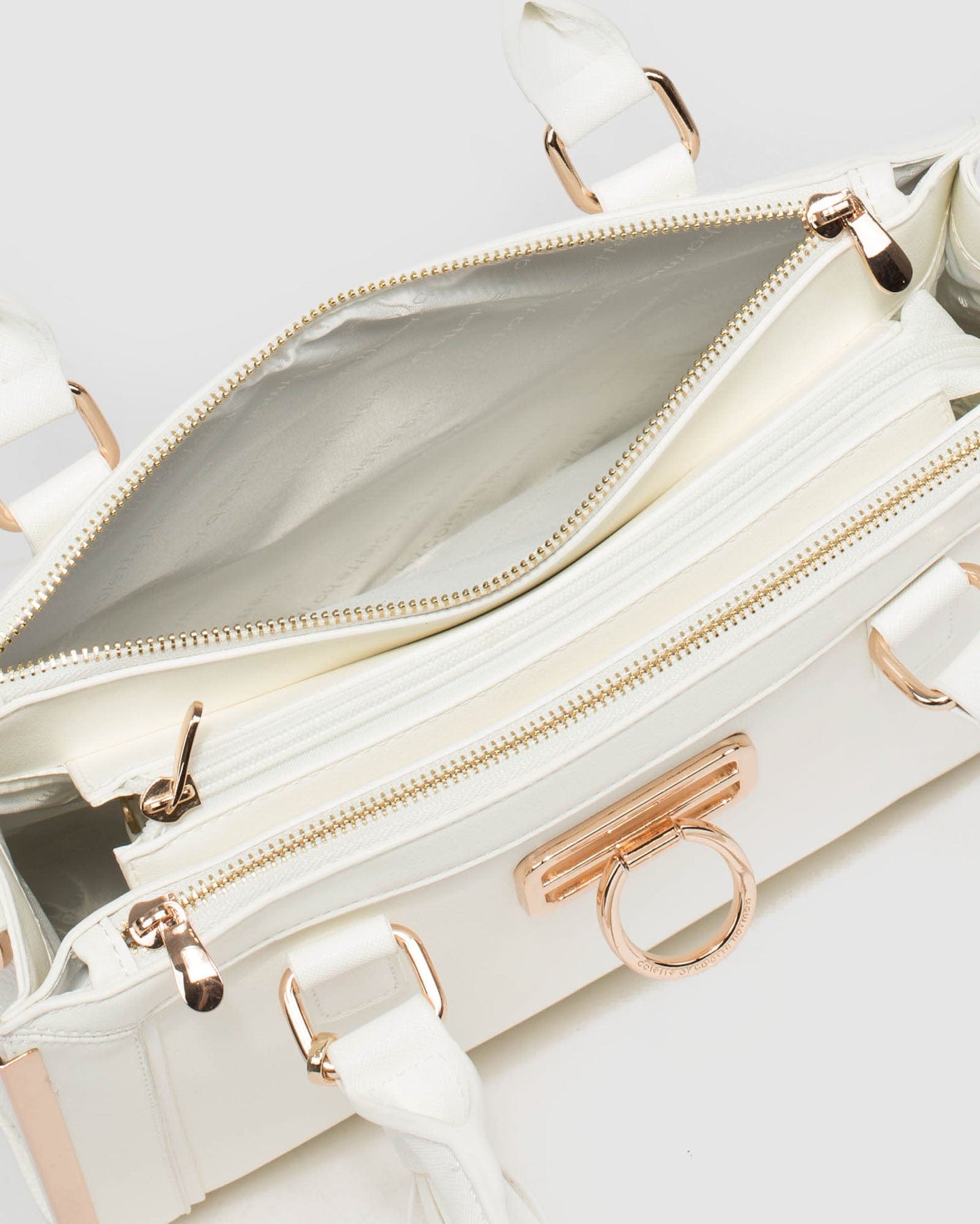 Colette by Colette Hayman Fabiana Tassel Tech Tote Bag (White)
