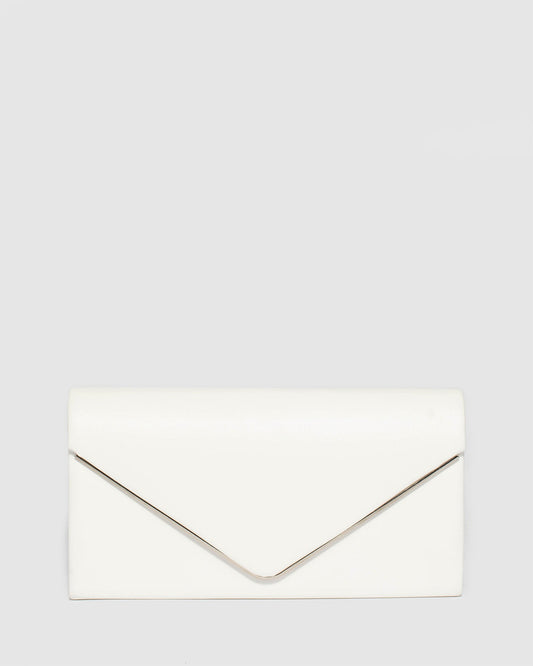 Colette Sammie Clutch Bag (White)