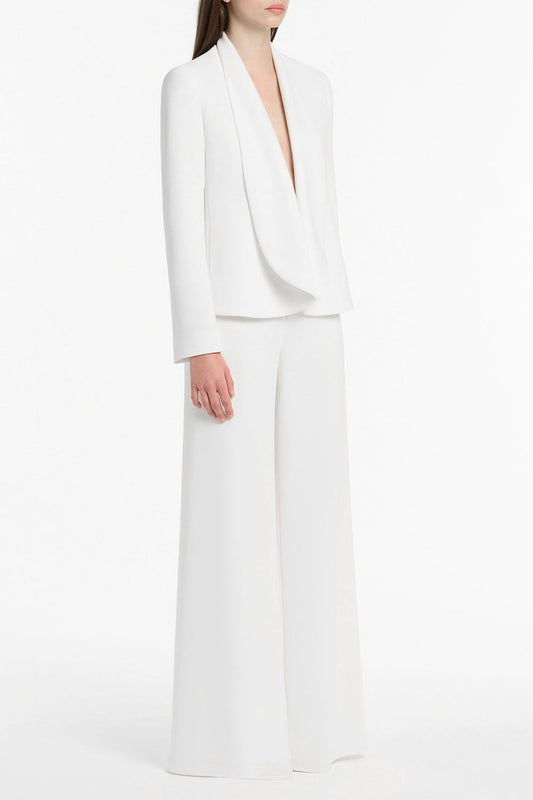 Carla Zampatti Shawl Collar Jacket (White)