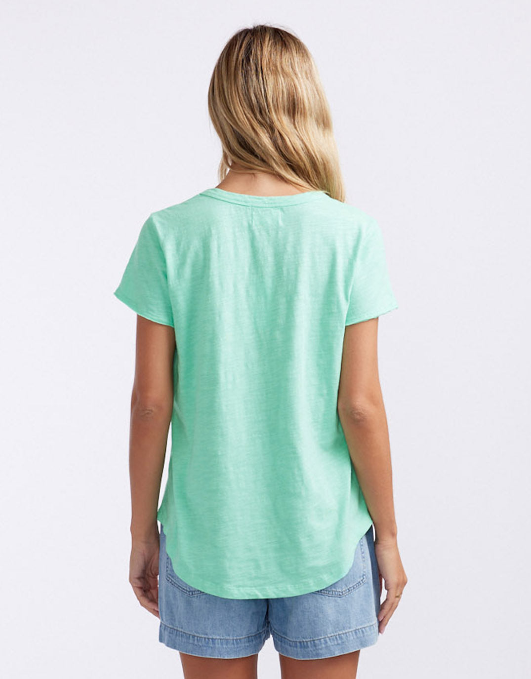 White & Co. Original Round Neck T-Shirt (Honeydew Mint)