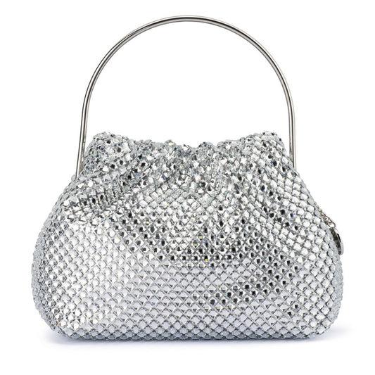 Olga Berg WHITNEY Crystal Top Handle (Silver)