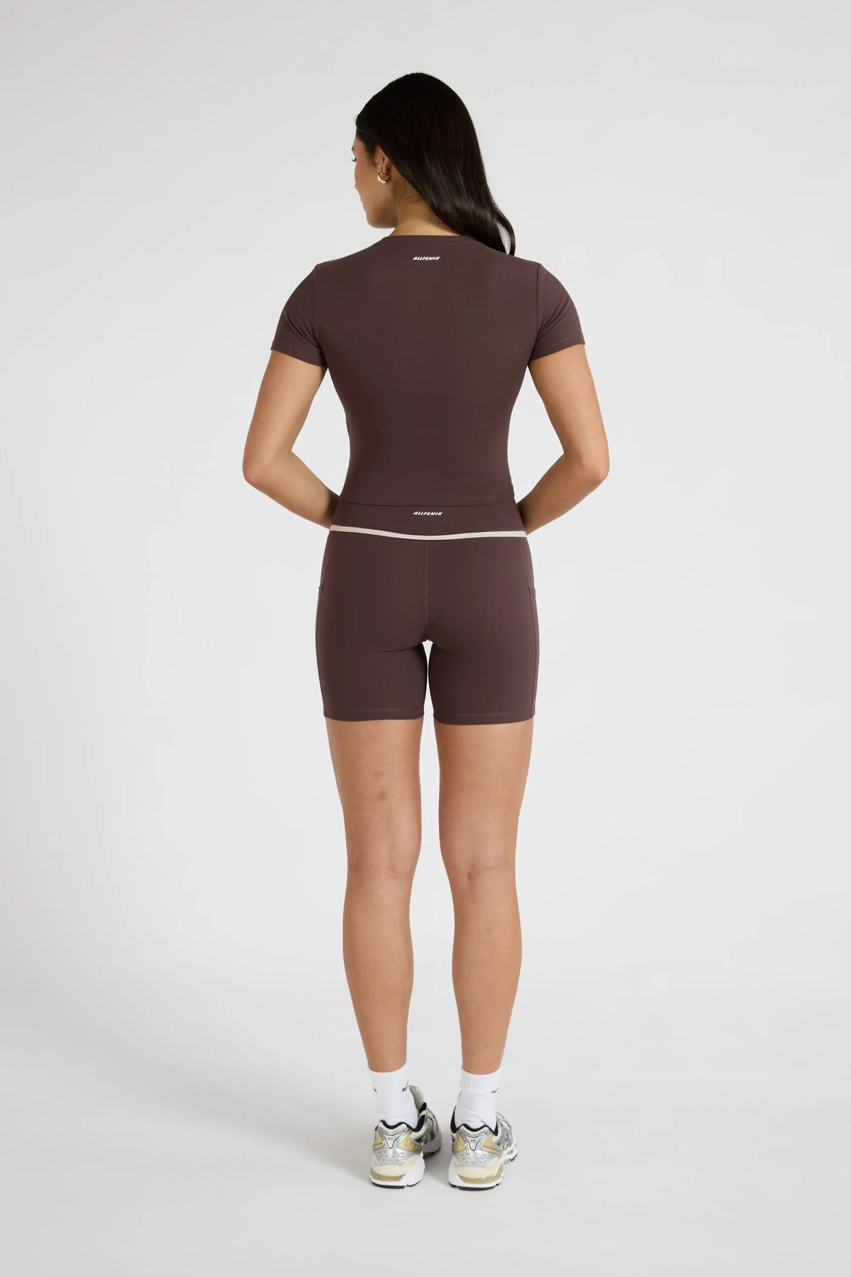 ALLFENIX CloudCore Lite Crop Tee (Espresso)