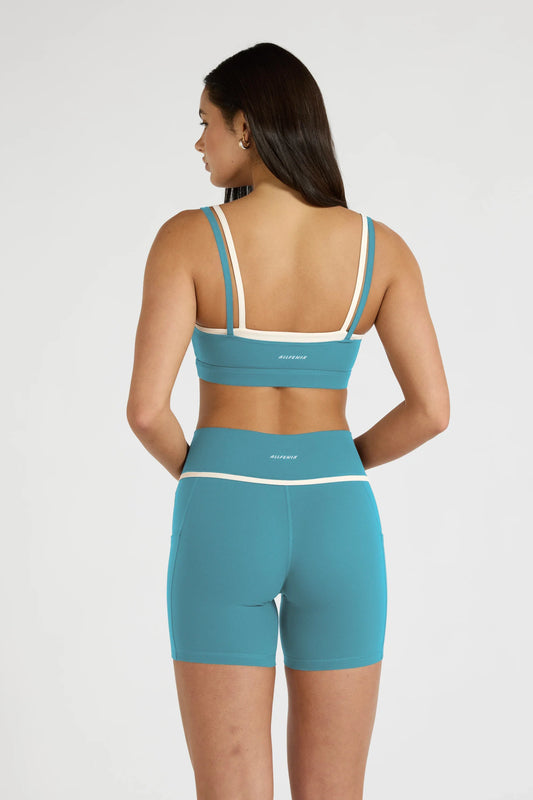 ALLFENIX CloudCore Contrast Double Layer Sports Bra (Blue)