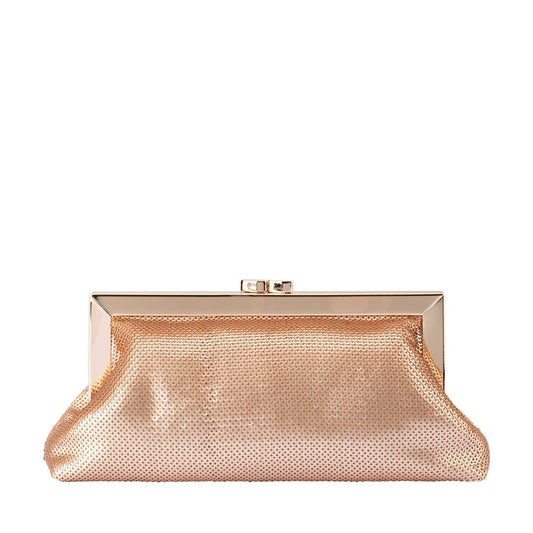 Olga Berg ZEPHYR Sequin Clutch (Blush)