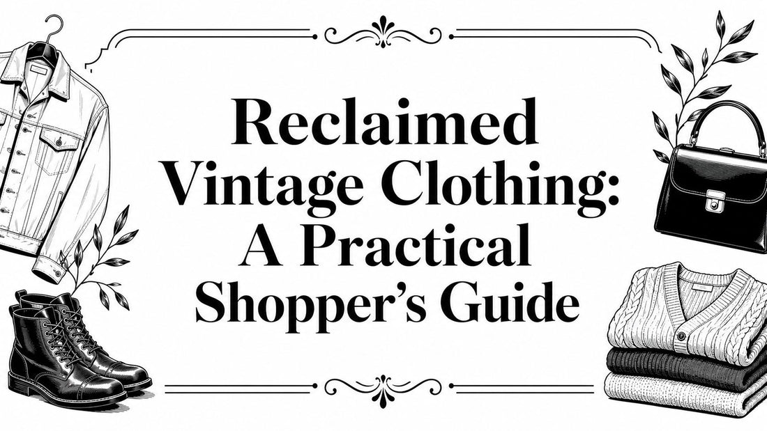 Reclaimed Vintage Clothing: A Practical Shopper's Guide