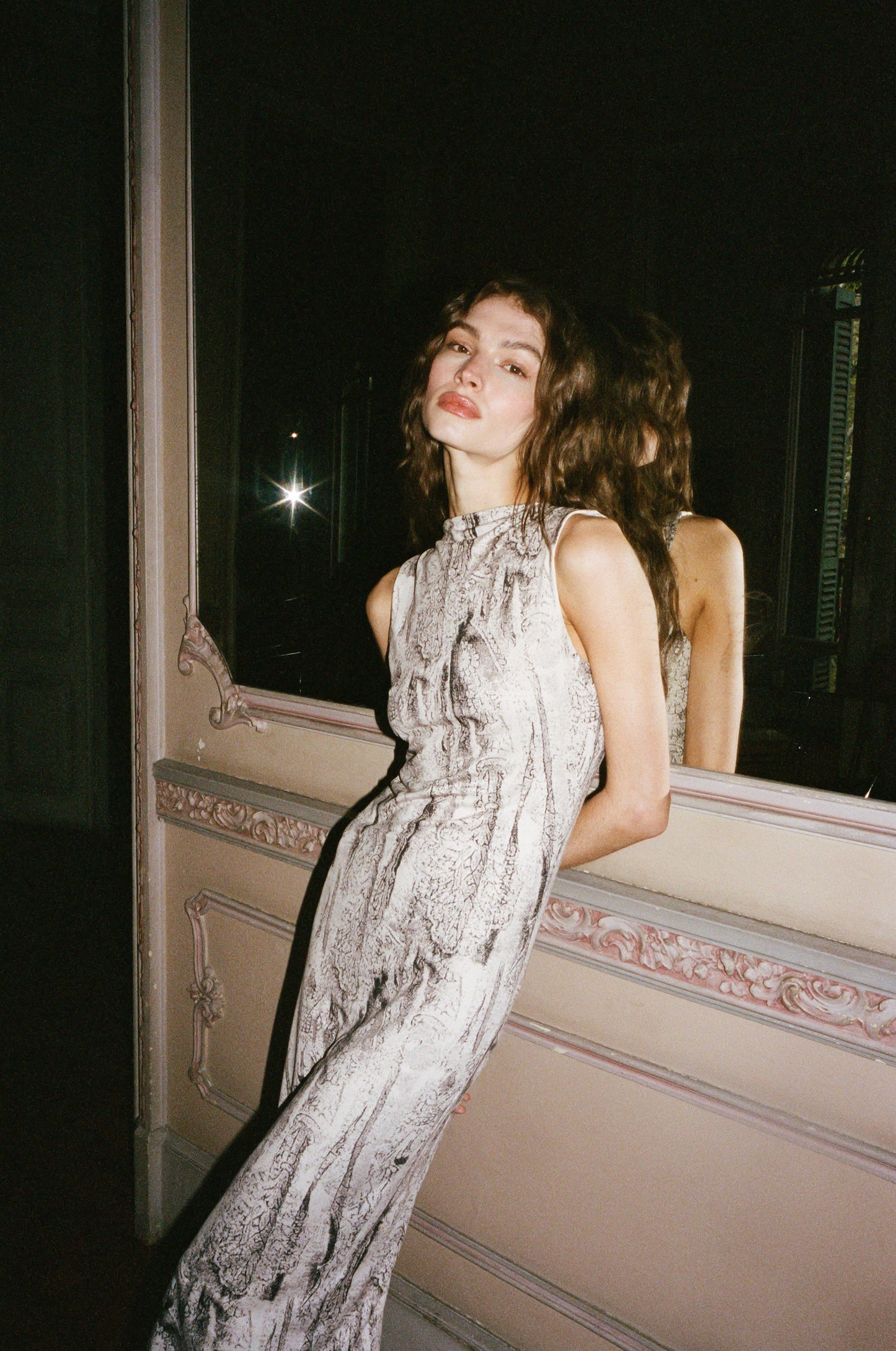 Image of Dresses. Product name - Syros Midi Dress in Musa colour by brand - With Jéan