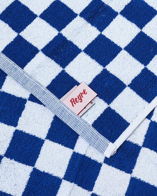 Aeyre Towel Set Small Check in Cobalt