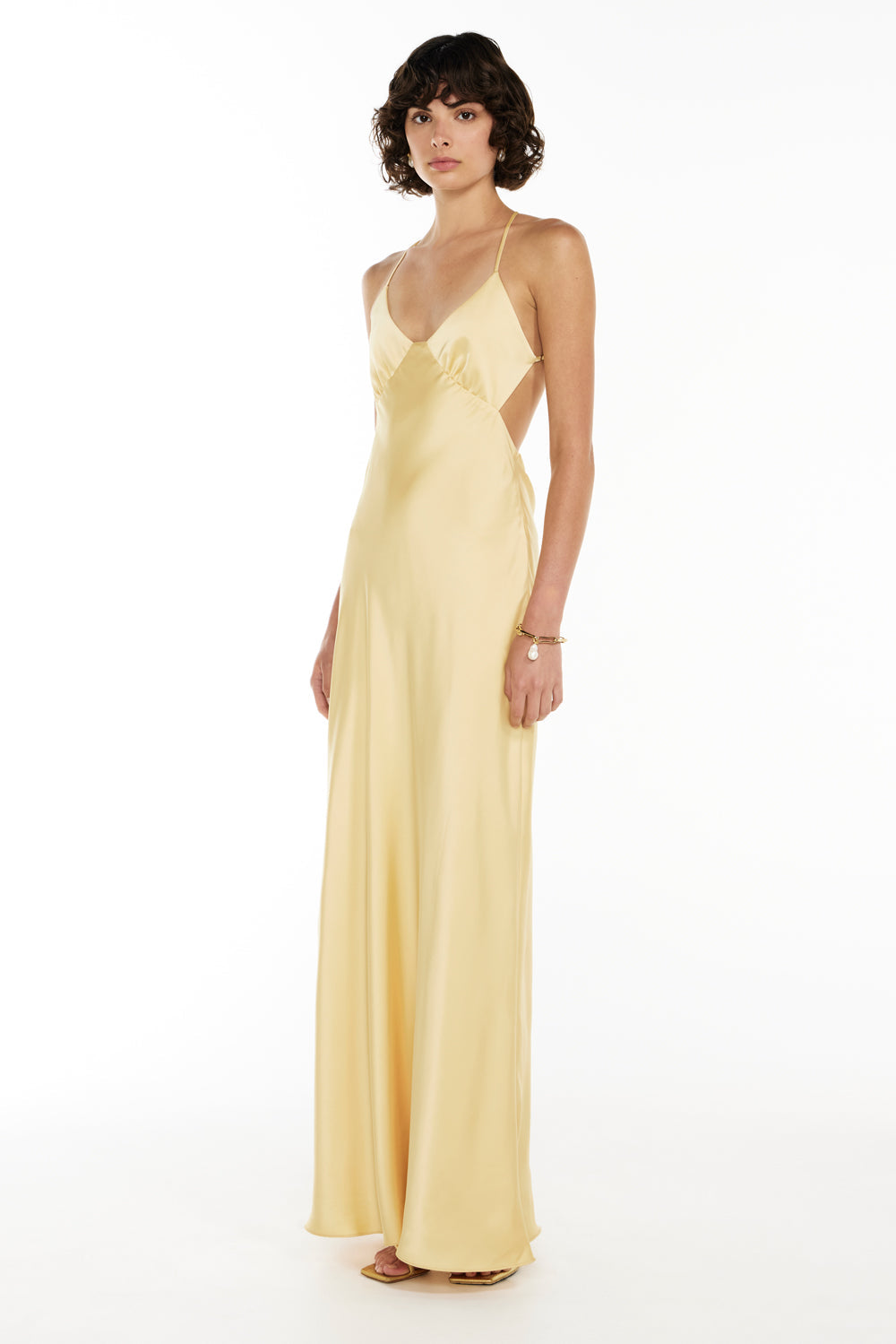 Saturation Point Slip Dress (Custard)