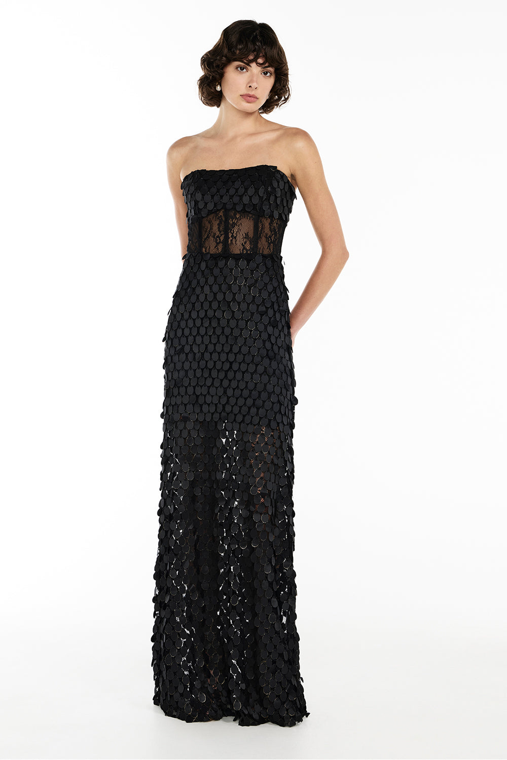 Supreme Extreme Strapless Gown (Black)