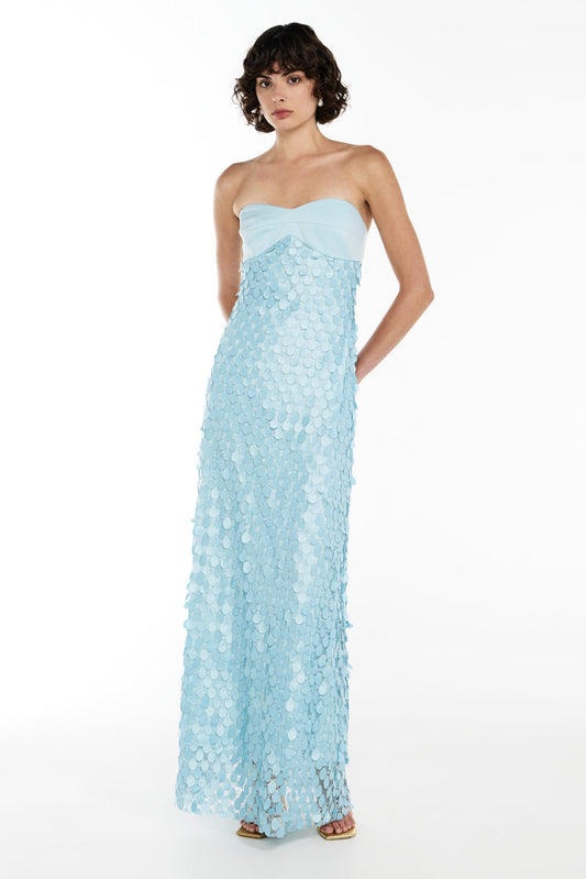 Image of Dresses. Productname: Supreme Extreme Balconette Dress in ACQUA SPRITZ colour by brand - Manning Cartell