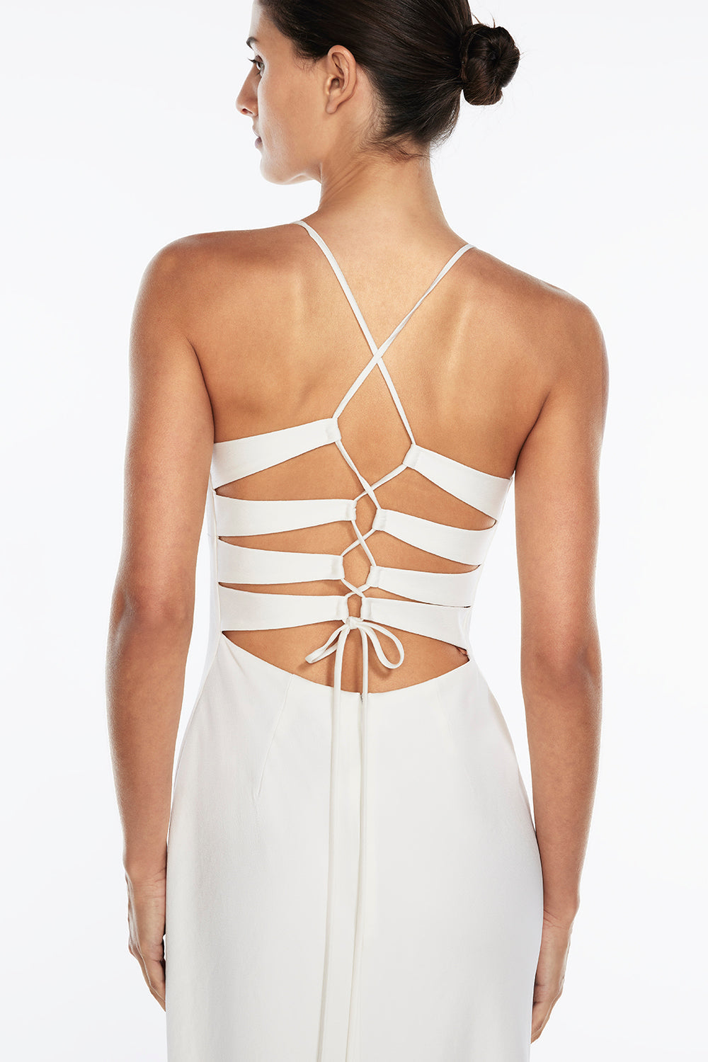 Time To Shine Slip Dress (Off White)