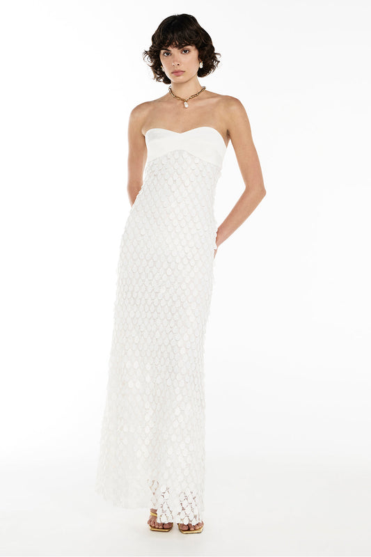 Image of Dresses. Productname: Supreme Extreme Balconette Dress in IVORY colour by brand - Manning Cartell
