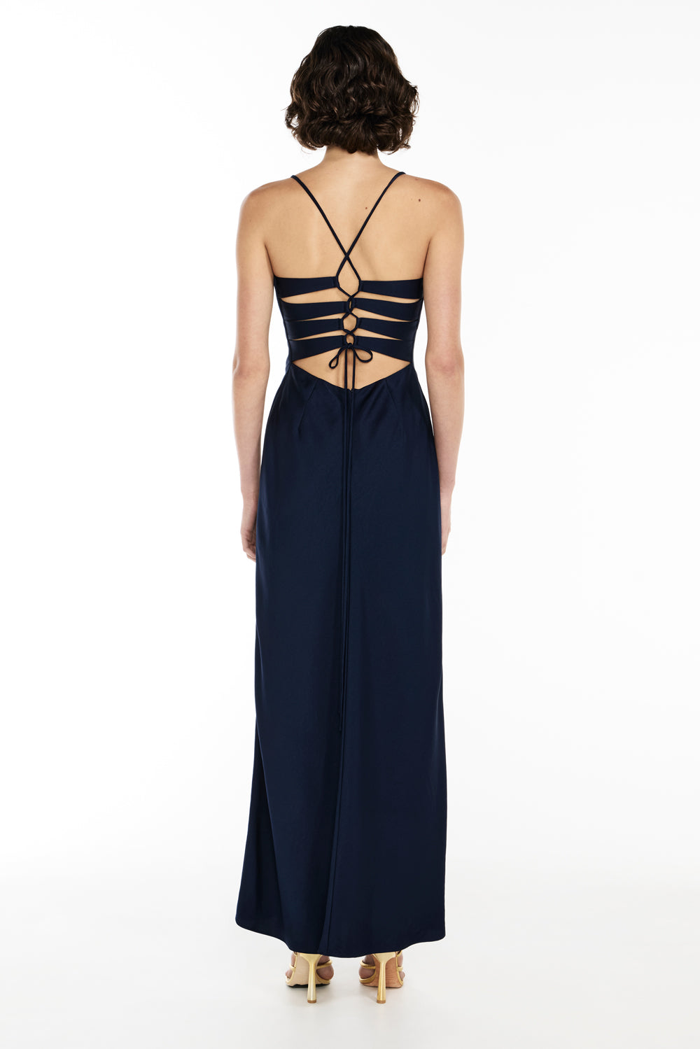 Time To Shine Slip Dress (Navy)