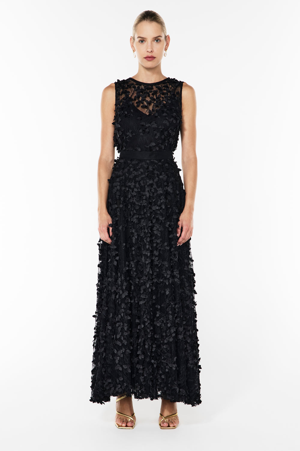 Image of a model wearing Skirts. Productname: Enchantment Skirt in BLACK colour by brand - Manning Cartell