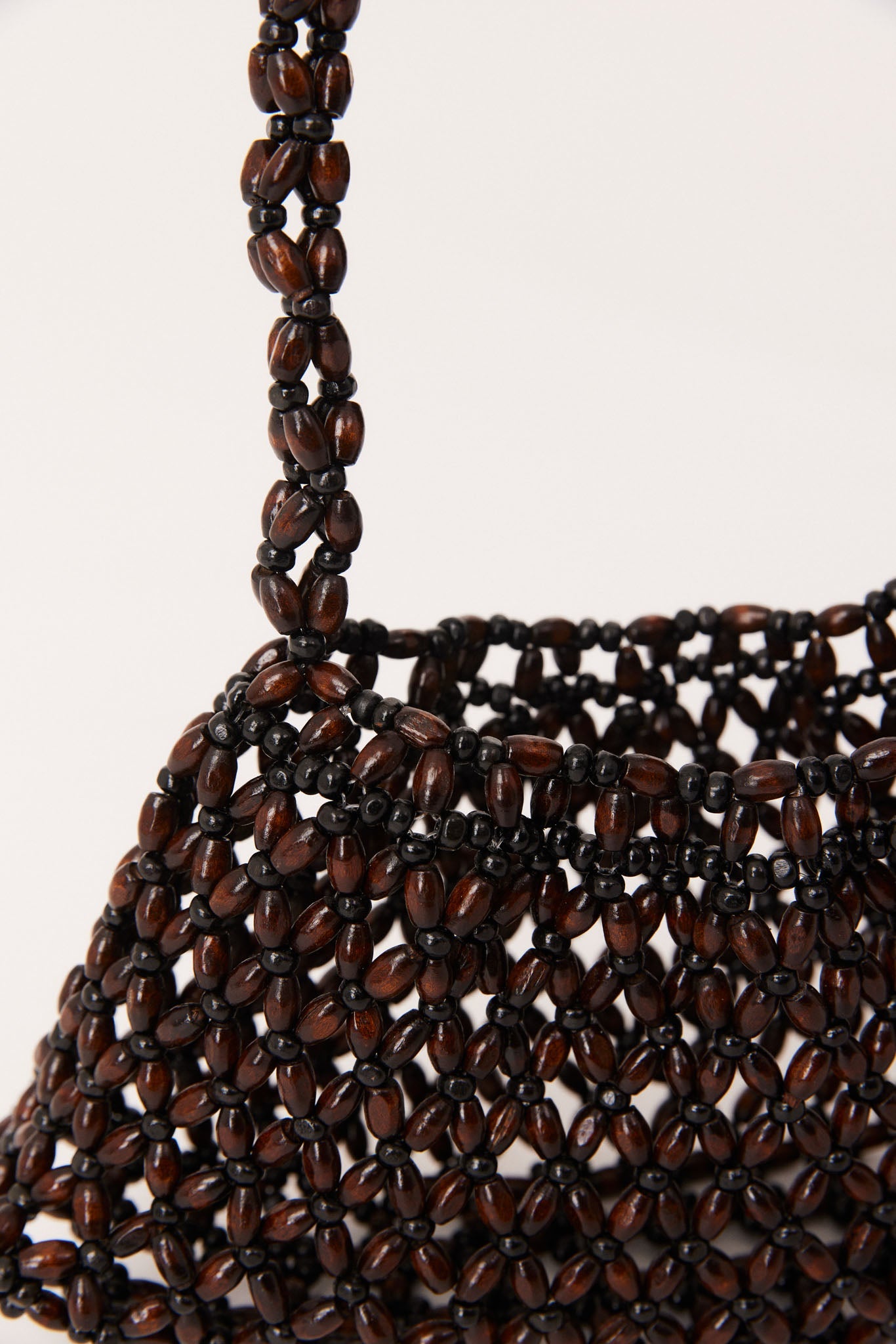 SNDYS BEADED HANDBAG (Brown)
