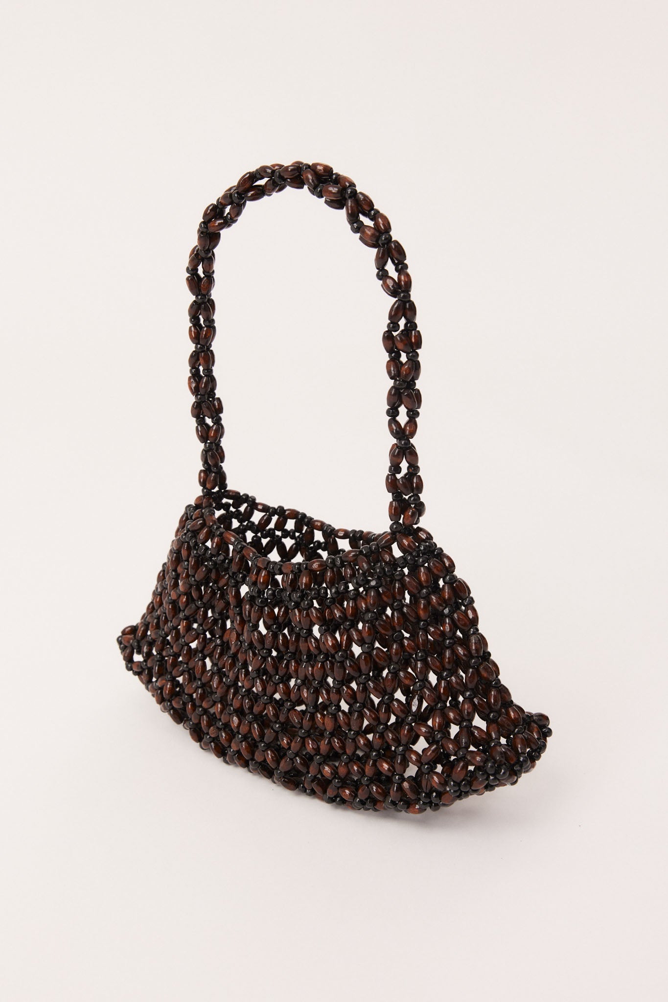 SNDYS BEADED HANDBAG (Brown)