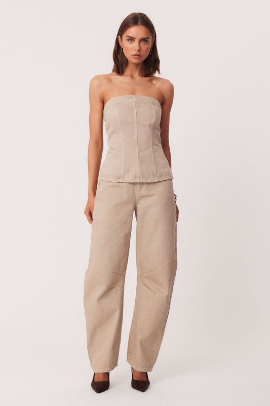 Image of Jeans. Productname: SNDYS LEX JEANS in Taupe colour by brand - SNDYS