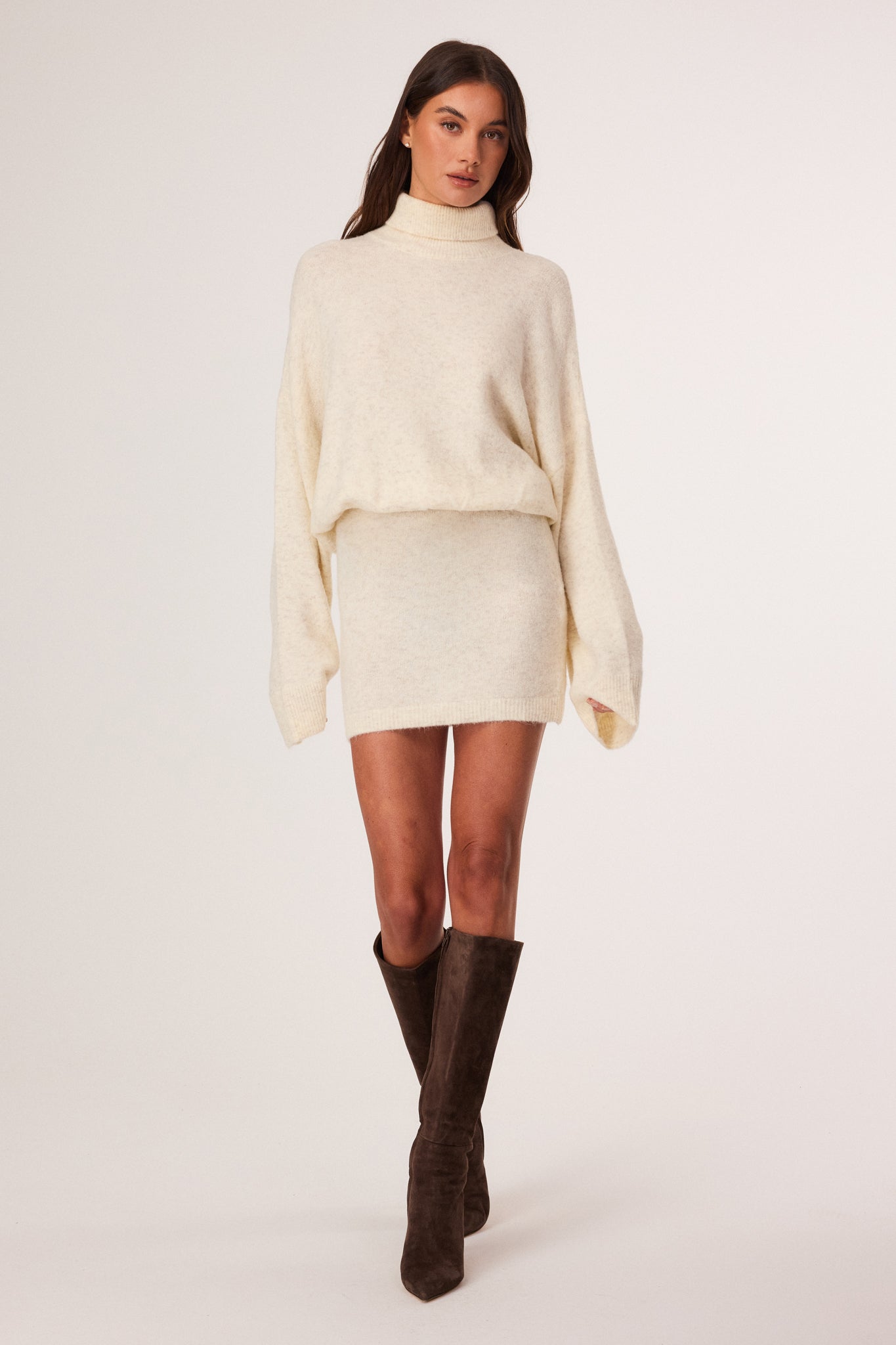 Image of Dresses. Productname: SNDYS MARLOWE MINI DRESS in White Marle colour by brand - SNDYS