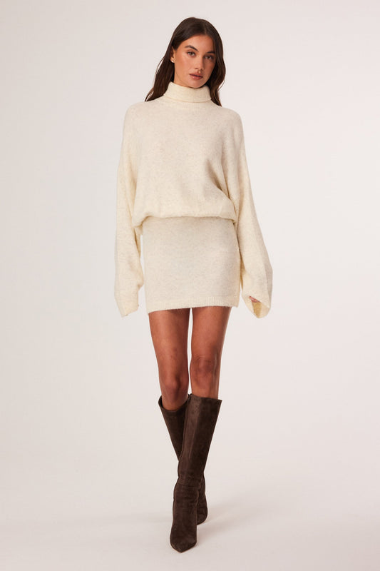 Image of Dresses. Productname: SNDYS MARLOWE MINI DRESS in White Marle colour by brand - SNDYS