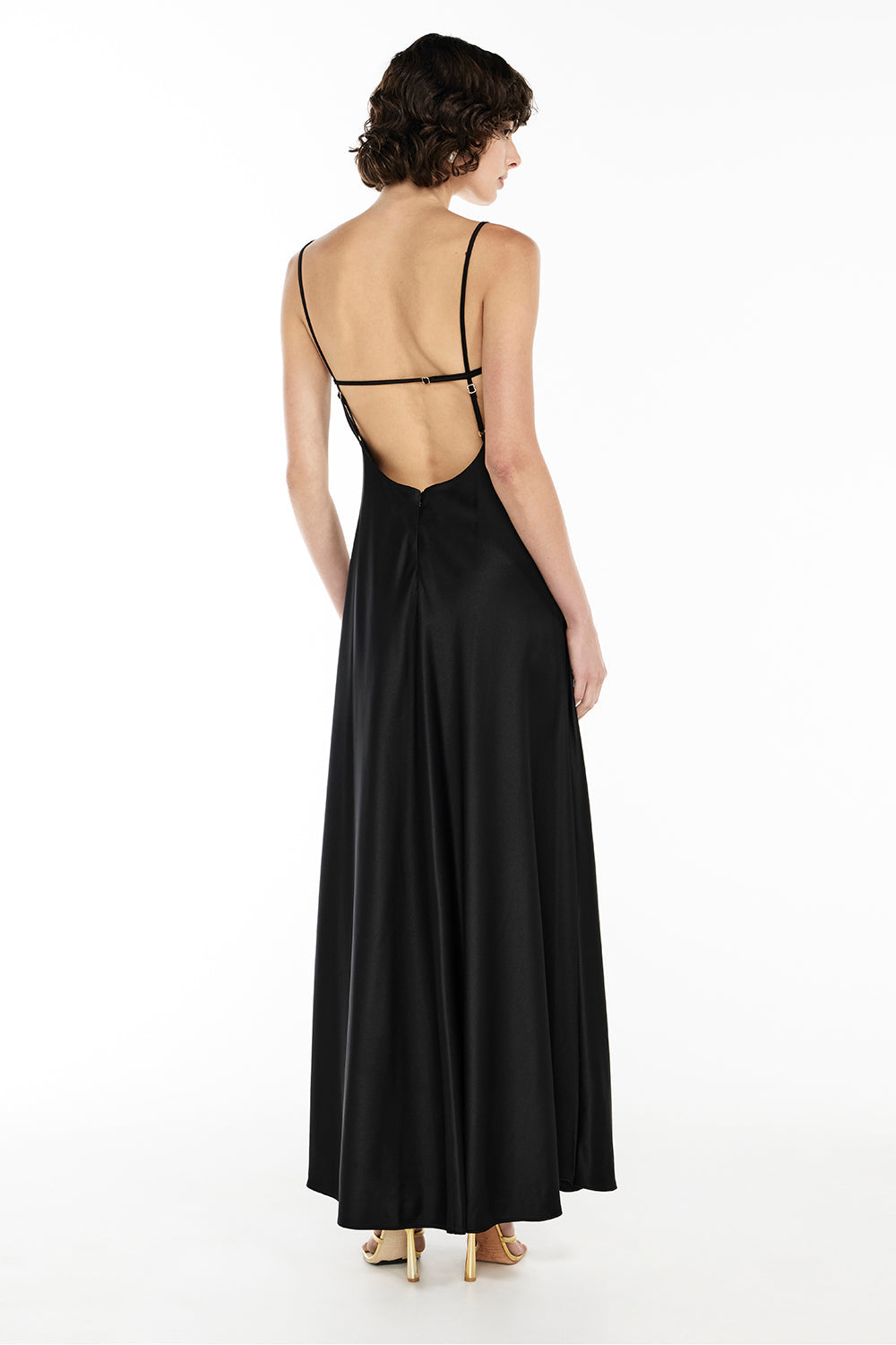 Save The Date Slip Dress (Black)
